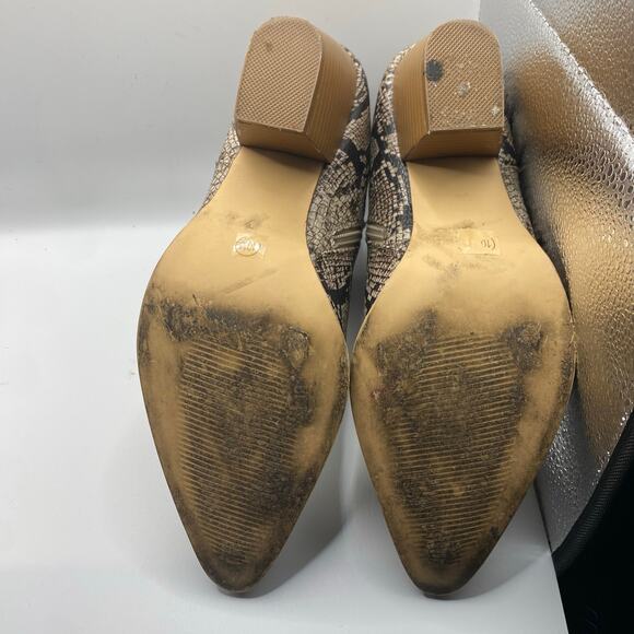 Coconuts by Matisse Going West Snakeskin Ankle Boots Women’s 10 - Picture 5 of 7